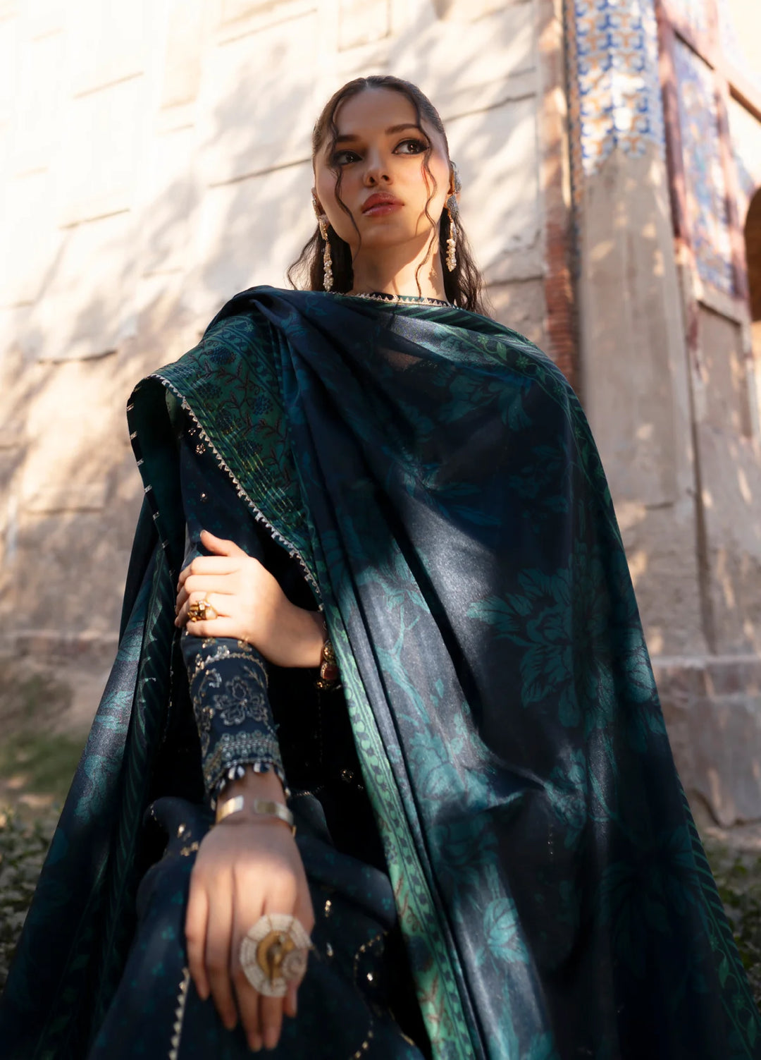 Xenia Formal Luxury Unstitched Embroidered Raw Silk Suits 3 Piece XE25FL D-03 Asmira - Formals Collection