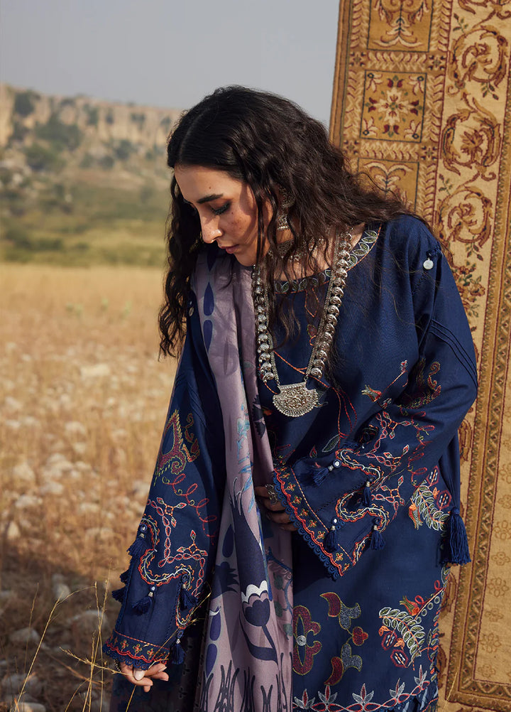 Saira Rizwan Unstitched Khaddar Embroidered Suits 3 Piece SR25UW D-08 Mahrukh - Winter Collection