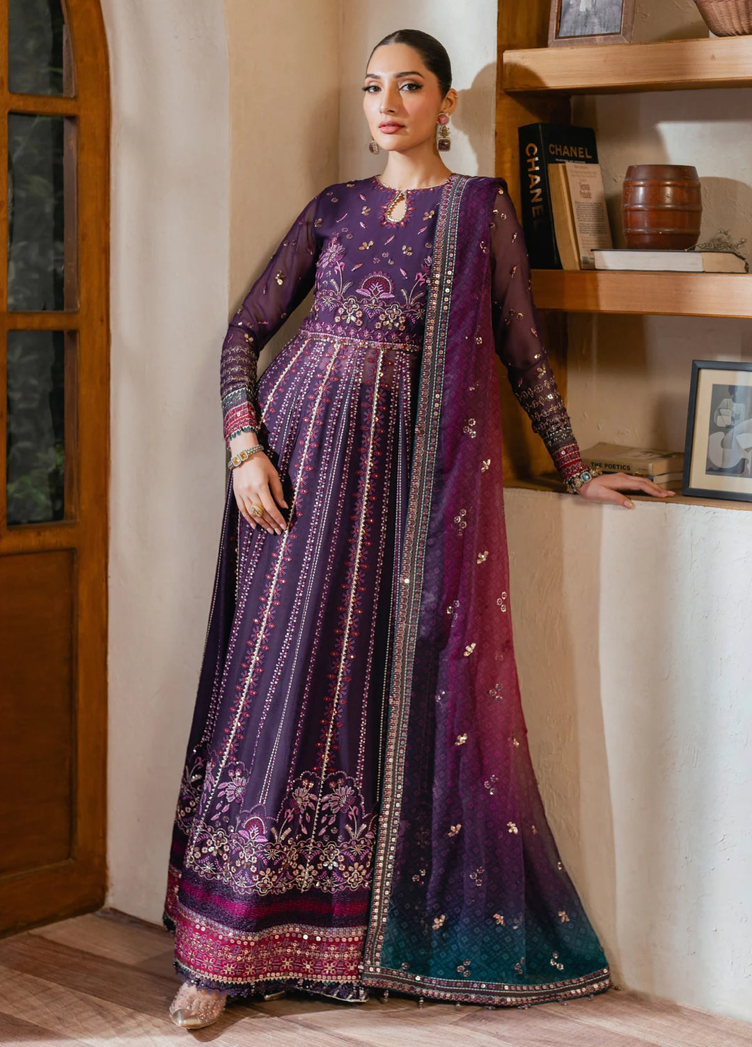 Xenia Formal Unstitched Luxury Chiffon Suits 3 Piece XE25FL Sourati - Formals Collection