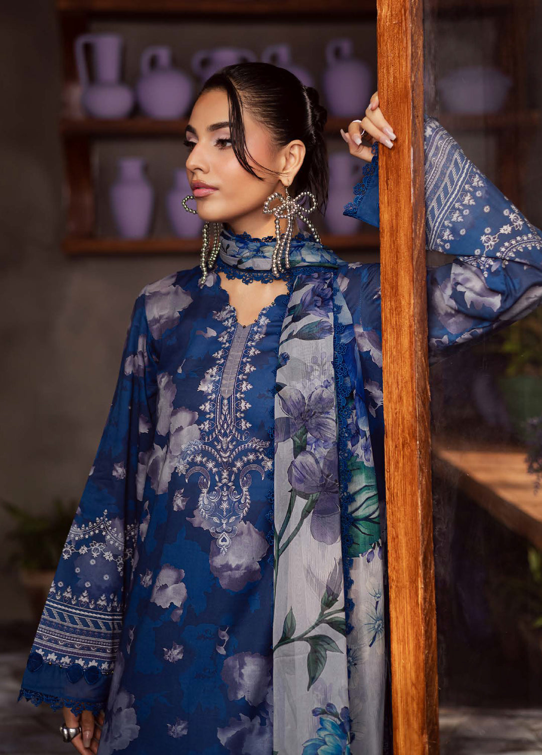 Signature Prints by Nureh Unstitched Printed Lawn 3 Piece Suit NU26USL SP-157 - Summer Collection
