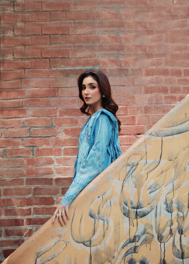 Zync by Florent Unstitched Printed Lawn 3 Piece Suit FL26ULE FZ-4 - Eid Collection