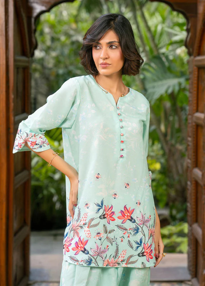 Nairah Women Pret Printed Arabic Lawn Suit NAH26PN Mint Bliss - Spring Collection