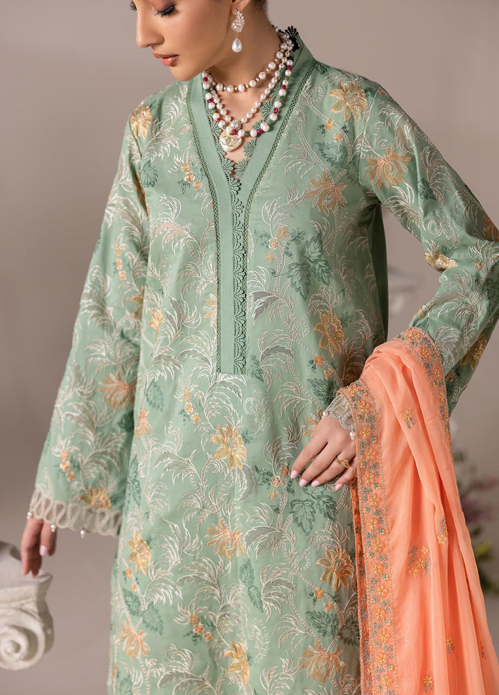 RajBari Exclusive Unstitched Embroidered Lawn 3 Piece Suit RB26UE D-6 - Summer Collection