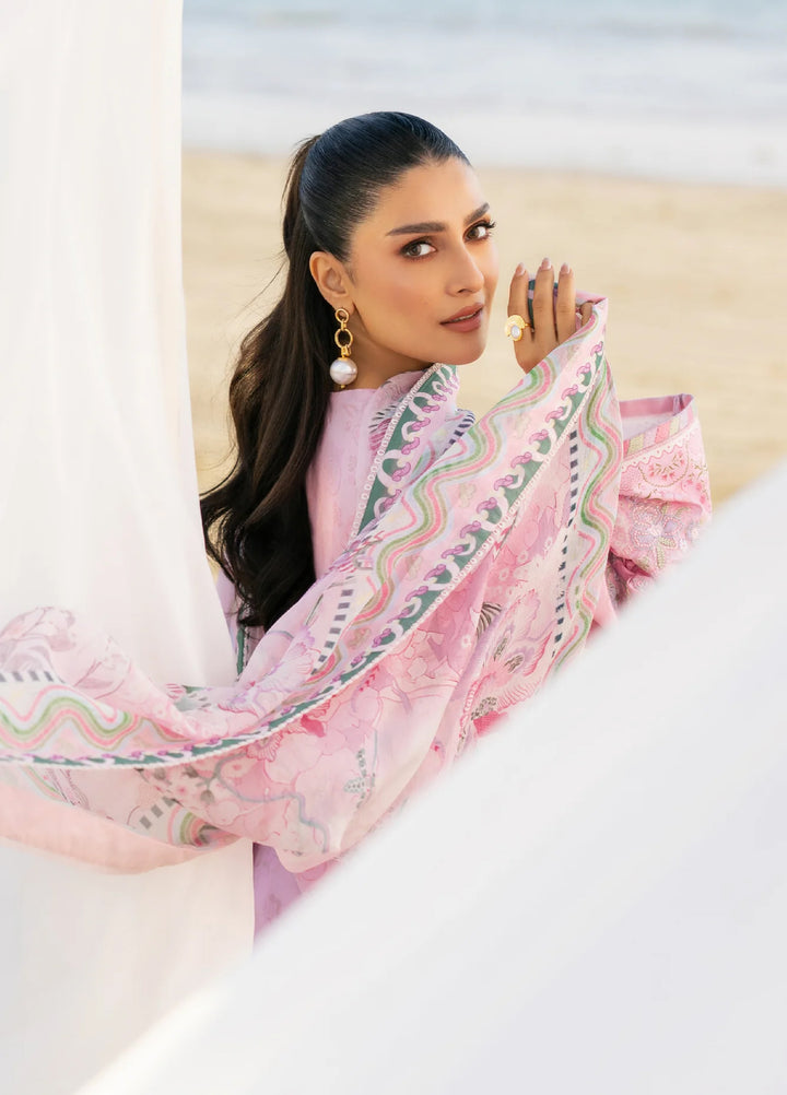 Afsanah by Seran Unstitched Embroidered Lawn 3 Piece Suit SN26UAVII D4-AYLA - Summer Collection