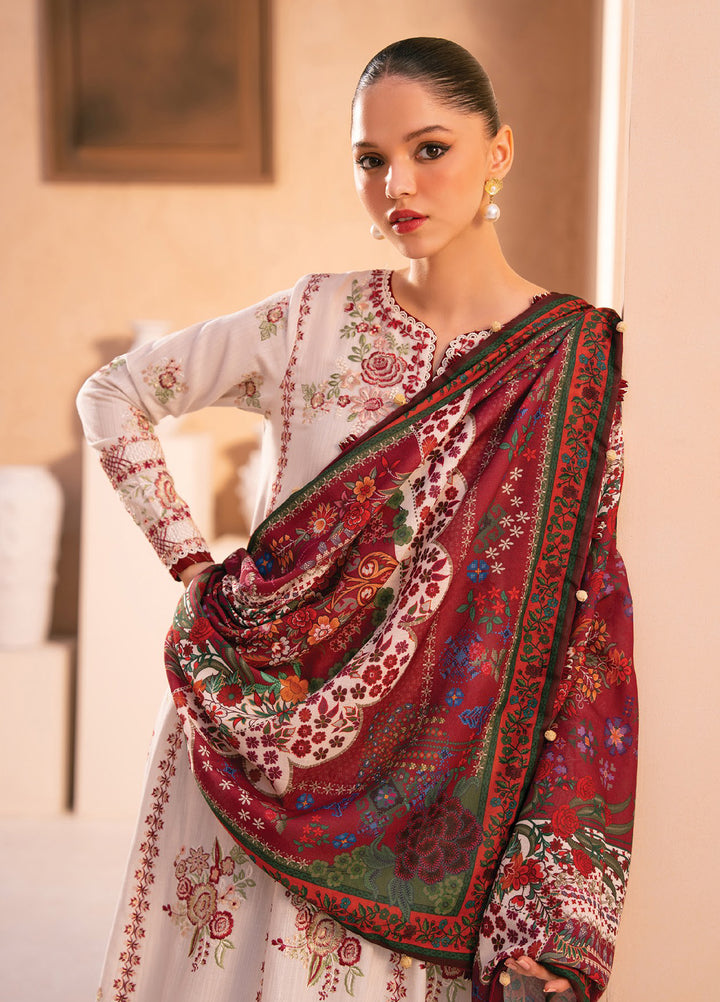 Rang e Khizaan by Xenia Unstitched Khaddar Embroidered Suits 3 Piece XE25SW D-09 SAHLA - Winter Collection