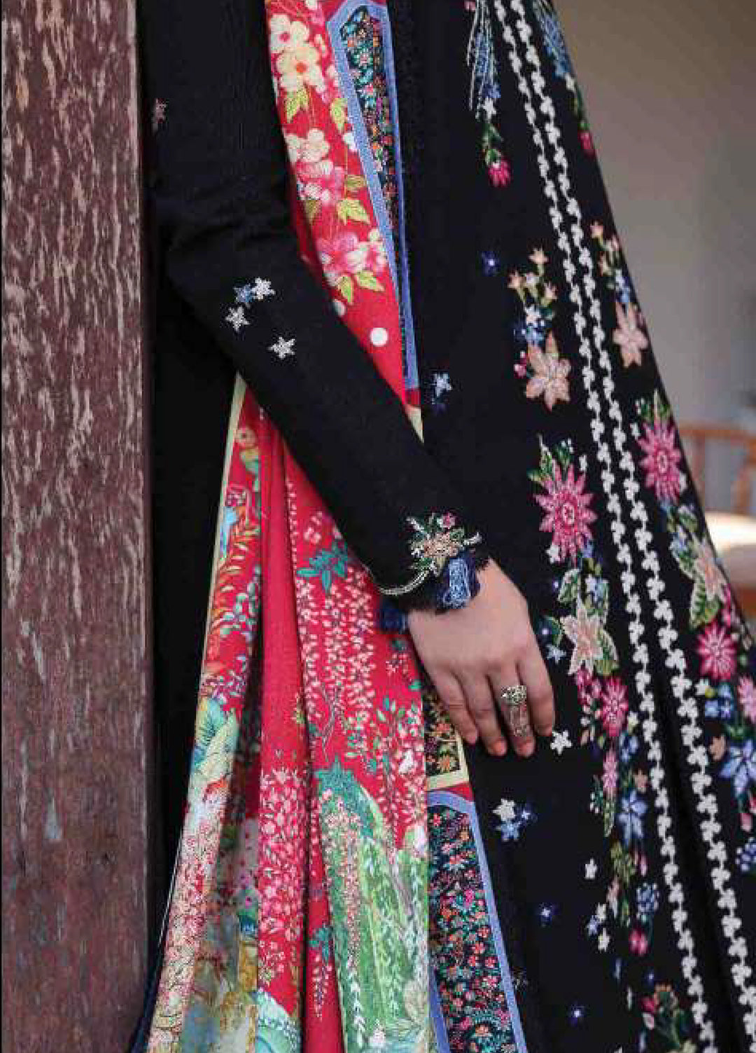 Amaris by Republic Womenswear Unstitched Luxury Shawl Karandi Embroidered Suits 3 Piece RW25AS D-11 - Winter Collection