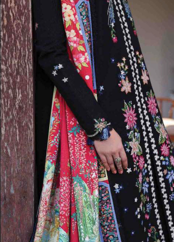 Amaris by Republic Womenswear Unstitched Luxury Shawl Karandi Embroidered Suits 3 Piece RW25AS D-11 - Winter Collection
