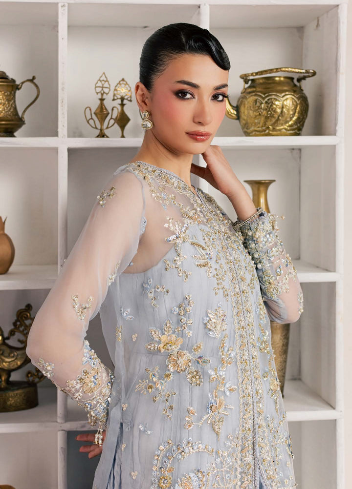 Sorelle by Aylin Unstitched Hand work Organza 3 Piece Suit AY26US Azura - Festive Collection