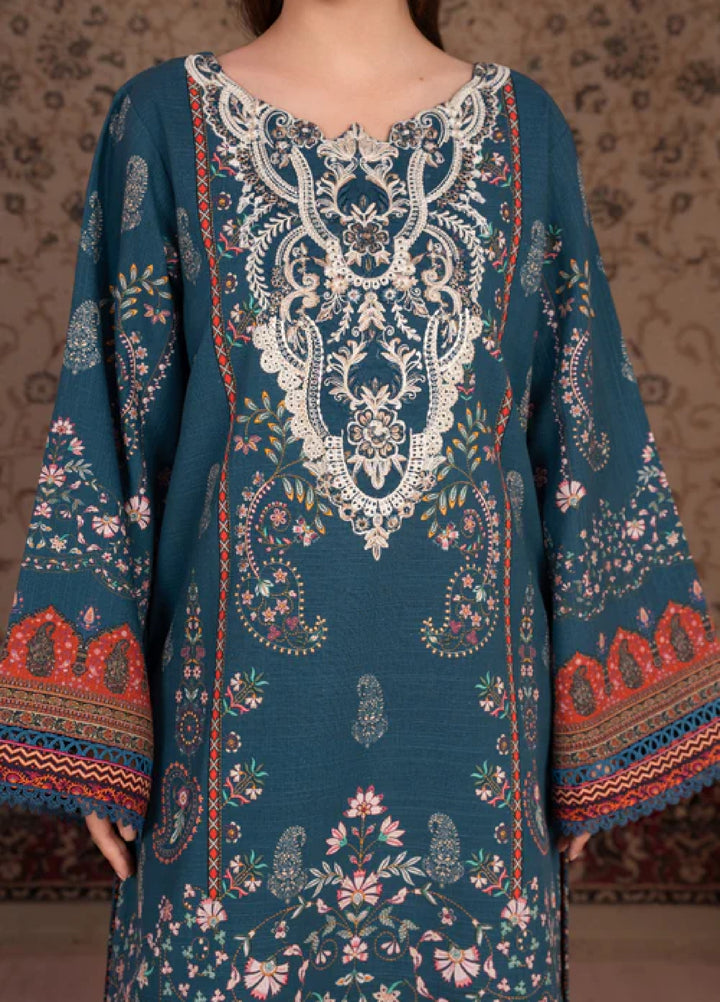 Jugnu by Chandan Nagri Women Pret Embroidered Khaddar 3 Piece Suit Denali - Winter Collection