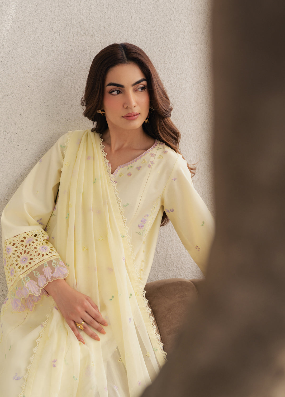 Eclat Premium by Seran Unstitched Embroidered Lawn 3 Piece Suit SN26ULE Lumea D-05 - Summer Collection