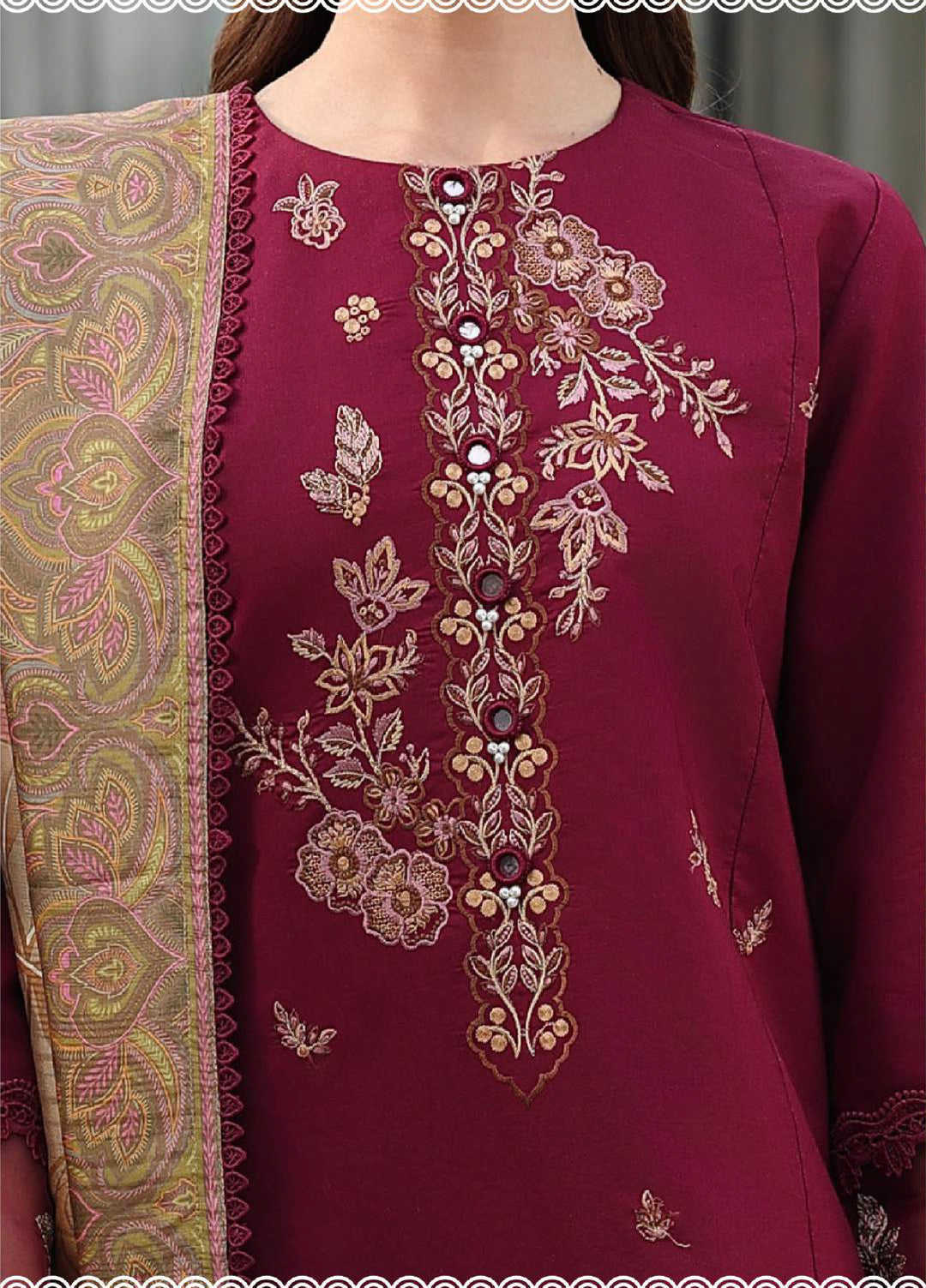 Florence by Rang Rasiya Unstitched Embroidered Lawn 3 Piece Suit RR26ULF Shirin - Festive Collection