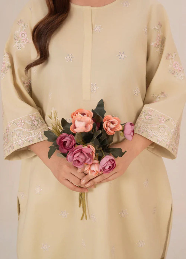 The Basic by Chandan Nagri Women Pret Co Ord Set Lawn Solids 2 Piece Fino - Summer Collection