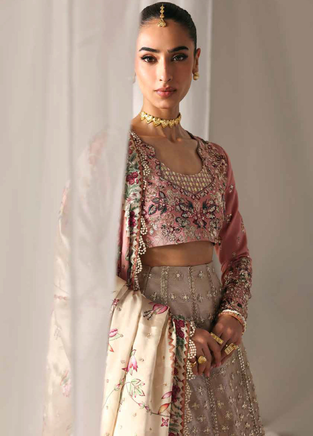 Serein Luxe by Emaan Adeel Unstitched Raw Silk Embroidered Suits 3 Piece EA25SL D-8 Soft Glimmer - Festive Collection