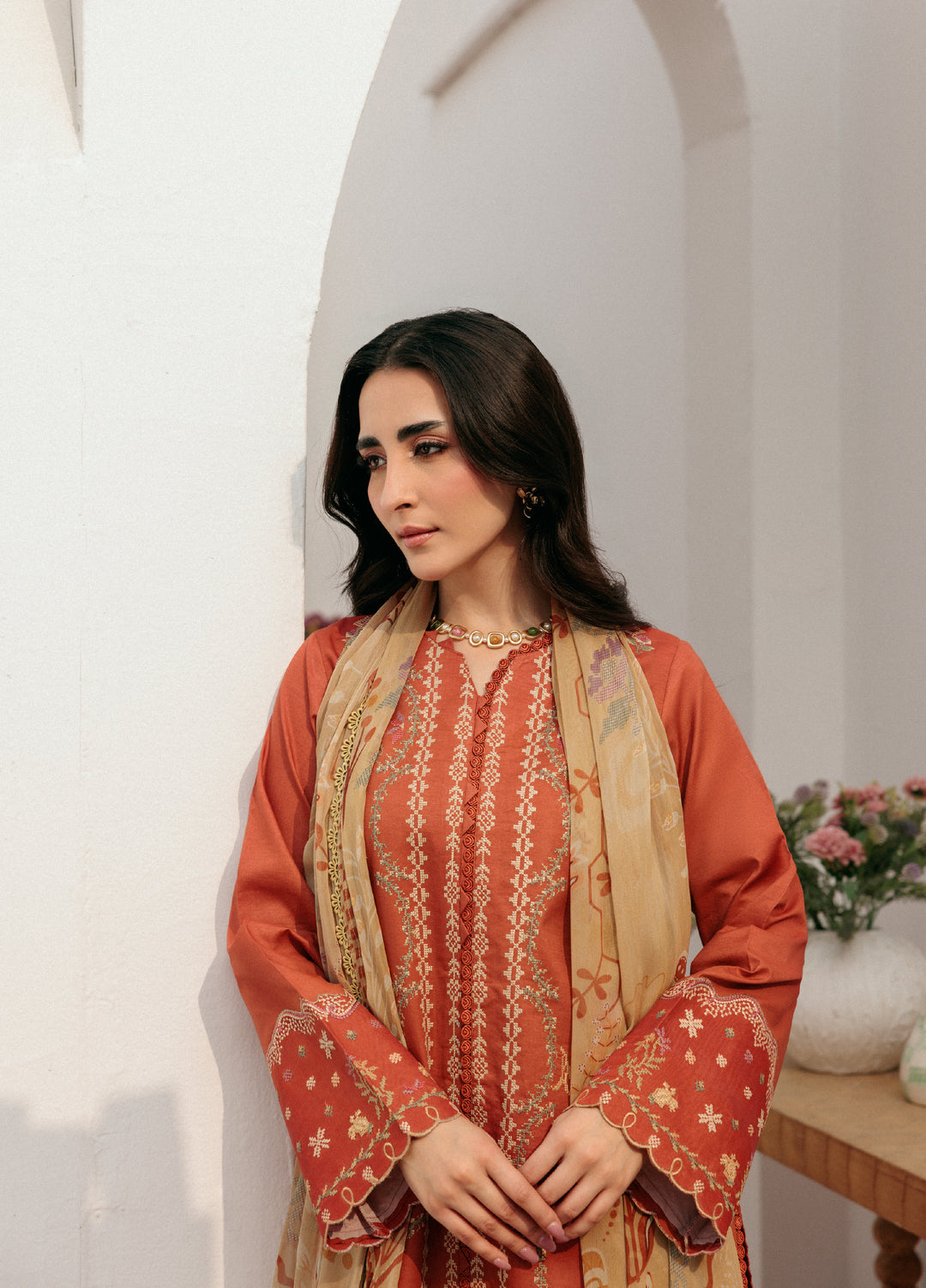 Zync by Florent Untitched Lawn Embroidered 3 Piece Suit FL26UZ FZ-6B - Summer Collection