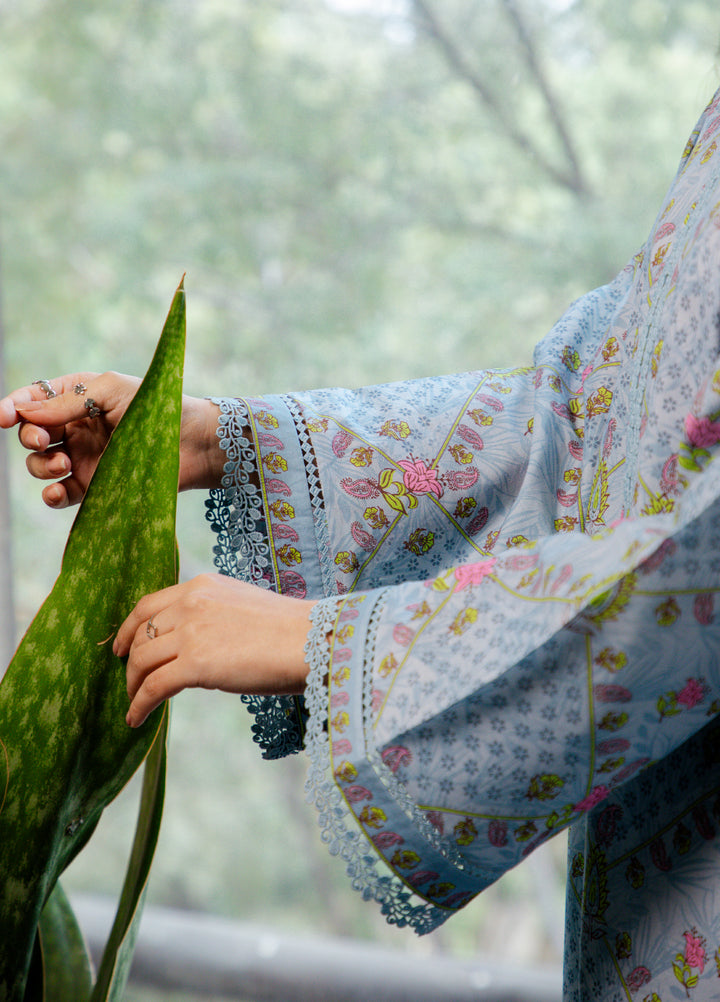 Sahar Unstitched Printed Cambric 1 Piece Shirt SS1-26-34 Petal Grid - Summer Collection