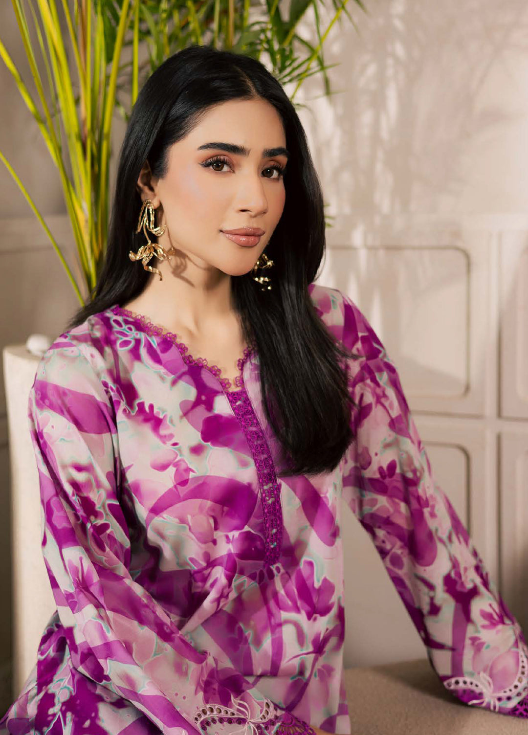 Ballerina by Nureh Unstitched Chikankari Embroidered Lawn 2 Piece Suit NU26UBCL NU2-206 - Summer Collection
