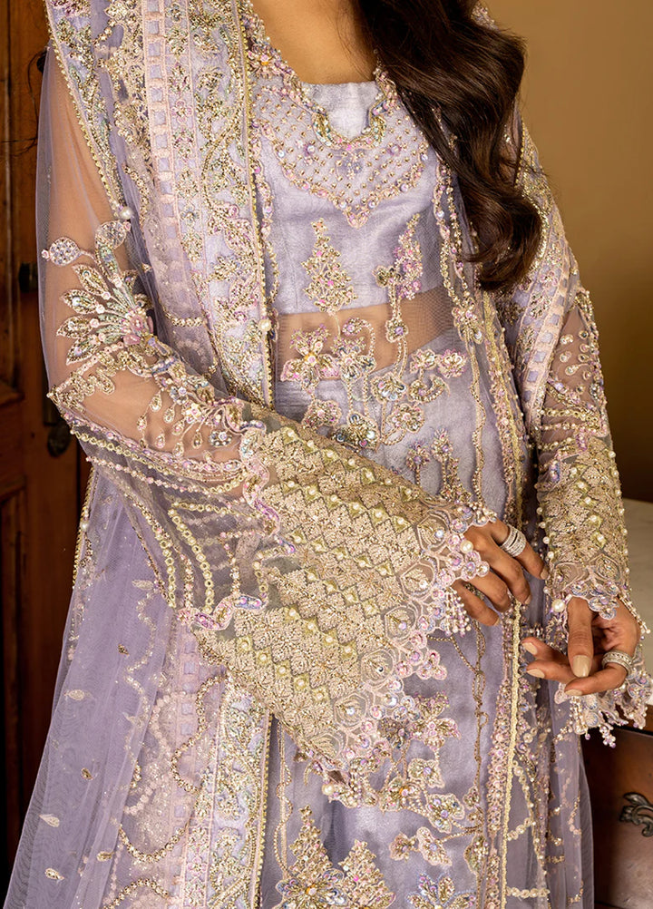 Darling by Mushq Unstitched Embroidered Net 4 Piece Suits MU25DW Simran - Wedding Collection
