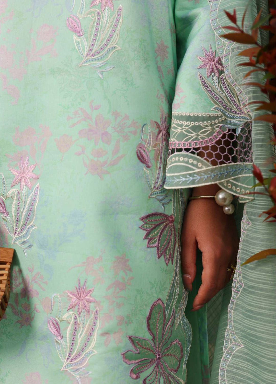 Florence by Rang Rasiya Unstitched Embroidered Lawn 3 Piece Suit RR26UFL Haniya - Summer Collection