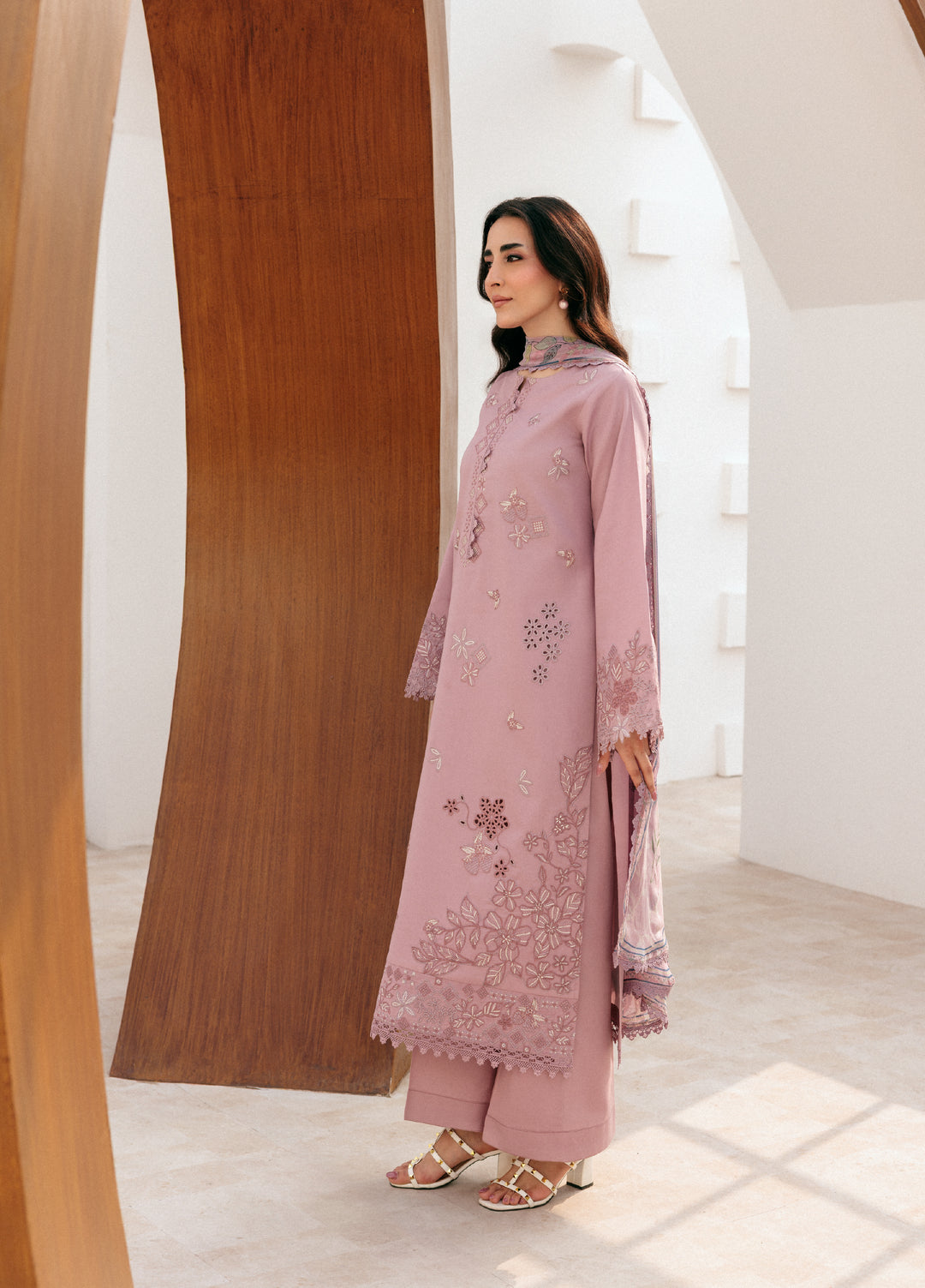Zync by Florent Untitched Lawn Embroidered 3 Piece Suit FL26UZ FZ-2B - Summer Collection