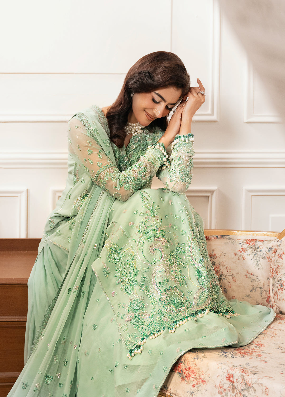 Check In by Zarizaa Embroidered Chiffon 3 Piece Suit ZZ26UCI REGALIA - Festive Collection