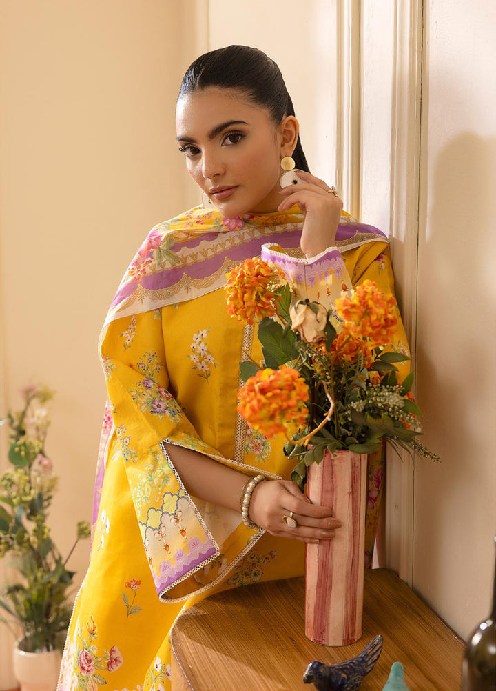 Nissa by RajBari Unstitched Printed Lawn 3 Piece Suit RB26ULN D-01 - Casual Collection