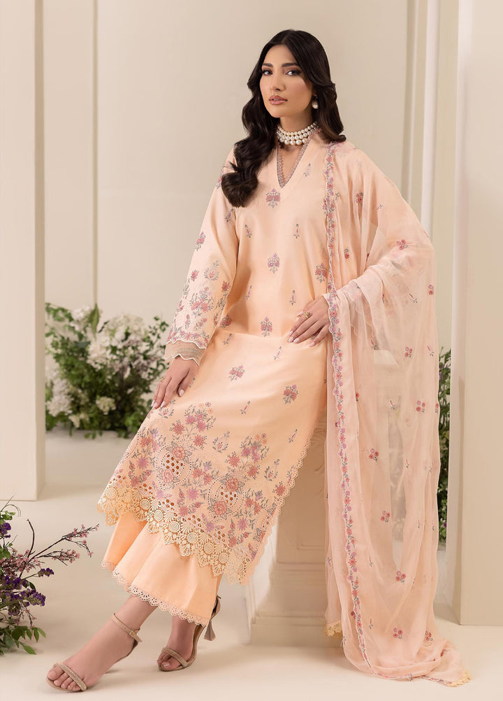 RajBari Exclusive Unstitched Embroidered Lawn 3 Piece Suit RB26UE D-4 - Summer Collection