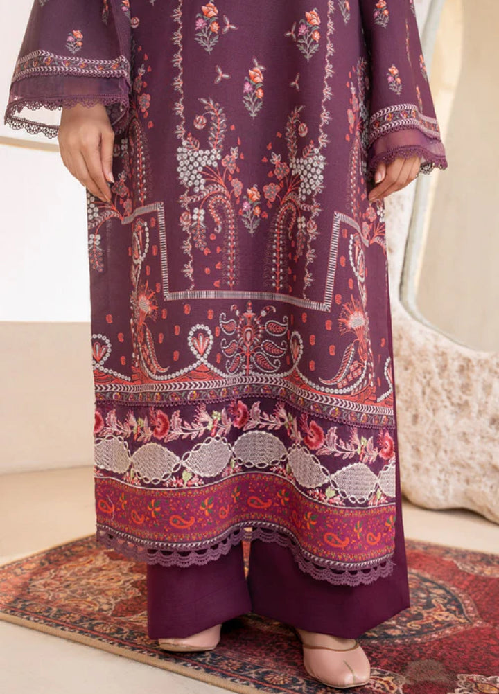 Jugnu by Chandan Nagri Women Pret Embroidered Khaddar 3 Piece Suit Dina - Winter Collection