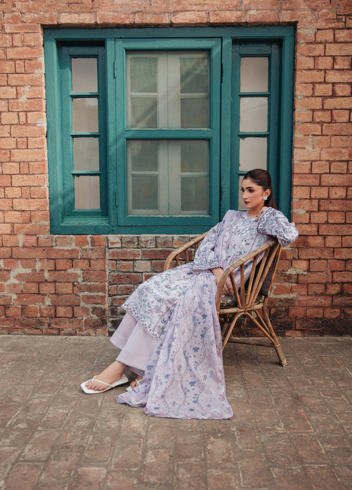 Zync by Florent Unstitched Printed Lawn 3 Piece Suit FL26ULE FZ-10 - Eid Collection