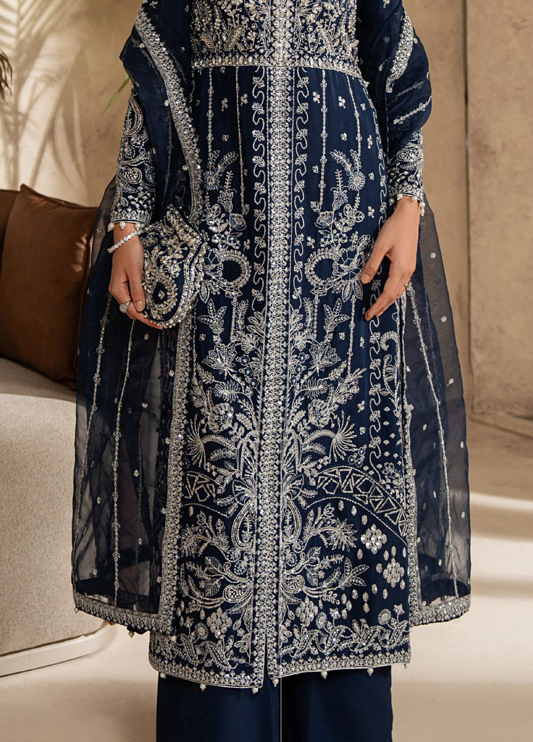 Azira by Gulaal Unstitched Luxury Embroidered Silk 3 peice GL25AF LFU-04 Nysira - Formals Collection