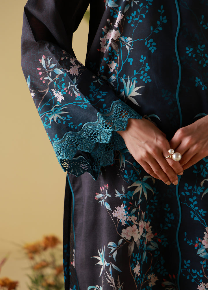 Sahar Unstitched Printed Cambric 2 Piece Suit SS1-26-22 Midnight Tropique - Summer Collection