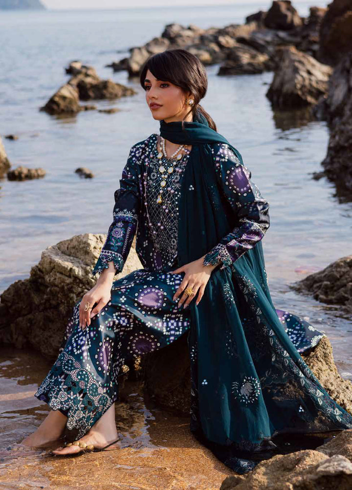 Nureh Unstitched Embroidered Silk 3 Piece Suit NU26US S-27 - Festive Collection