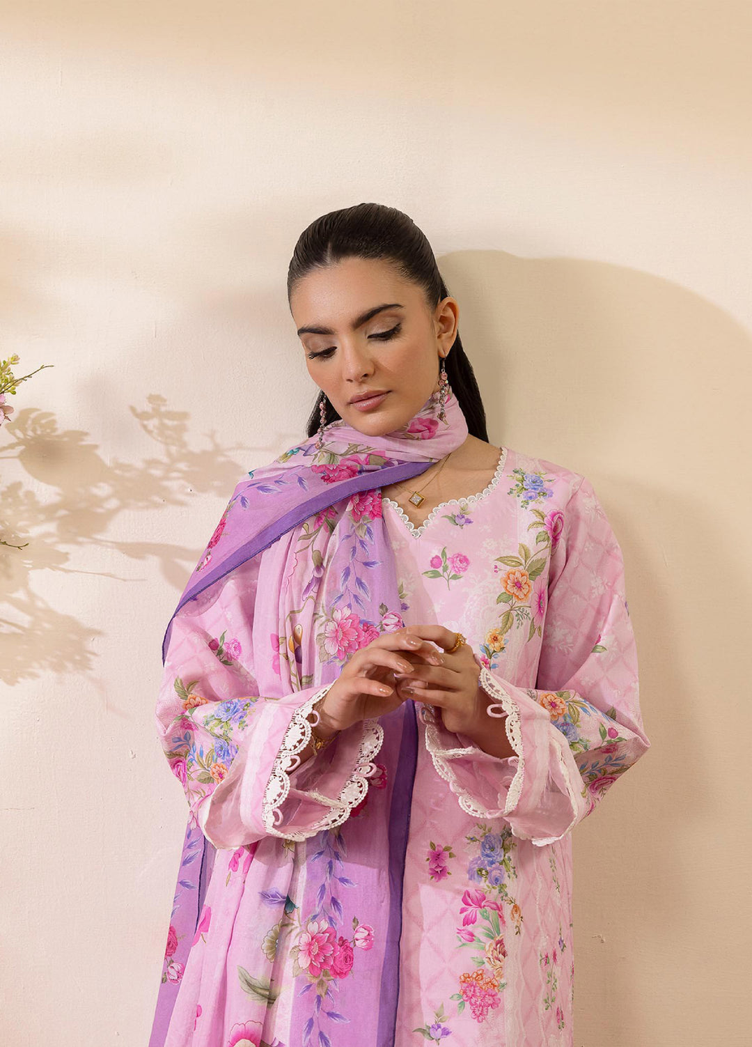 Nissa by RajBari Unstitched Printed Lawn 3 Piece Suit RB26ULN D-11 - Casual Collection