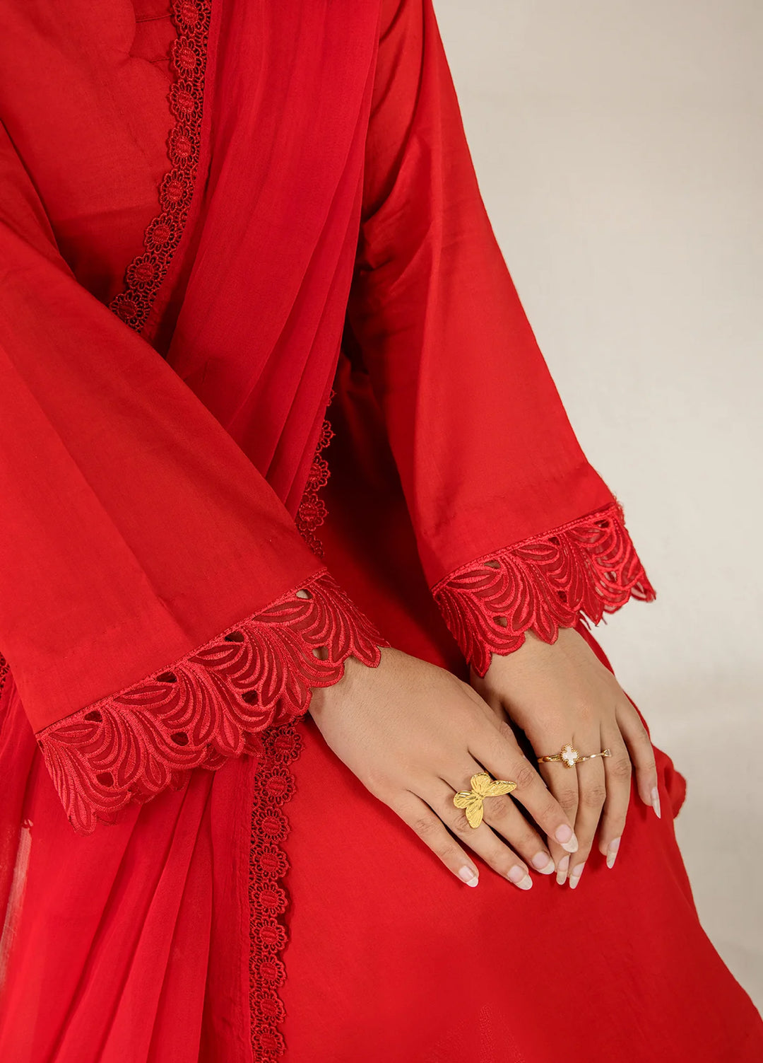 The Florea Edit by Alyra RTW Hand Work Lawn 3 Piece Suit OLIVIA-RTW1005 - Festive Collection
