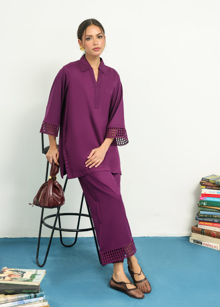 Pret Essentials by Sahar Pret Embroidered Viscose 2 Piece AWMT-AA-02 - Winter Collection