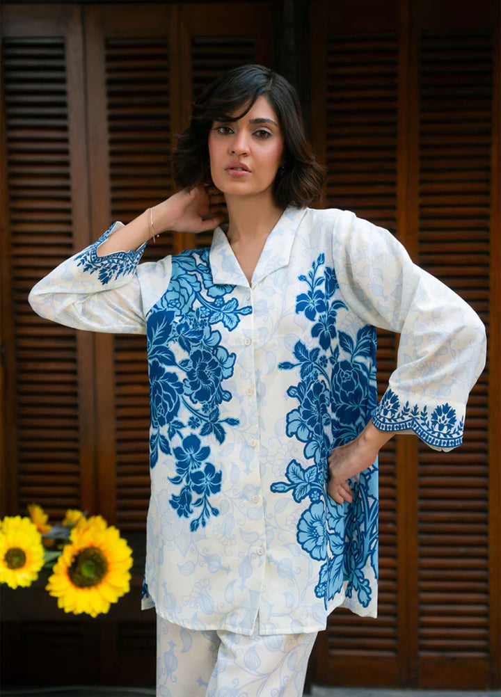 Nairah Women Pret Printed Arabic Lawn Suit NAH26PN Cool Water - Spring Collection