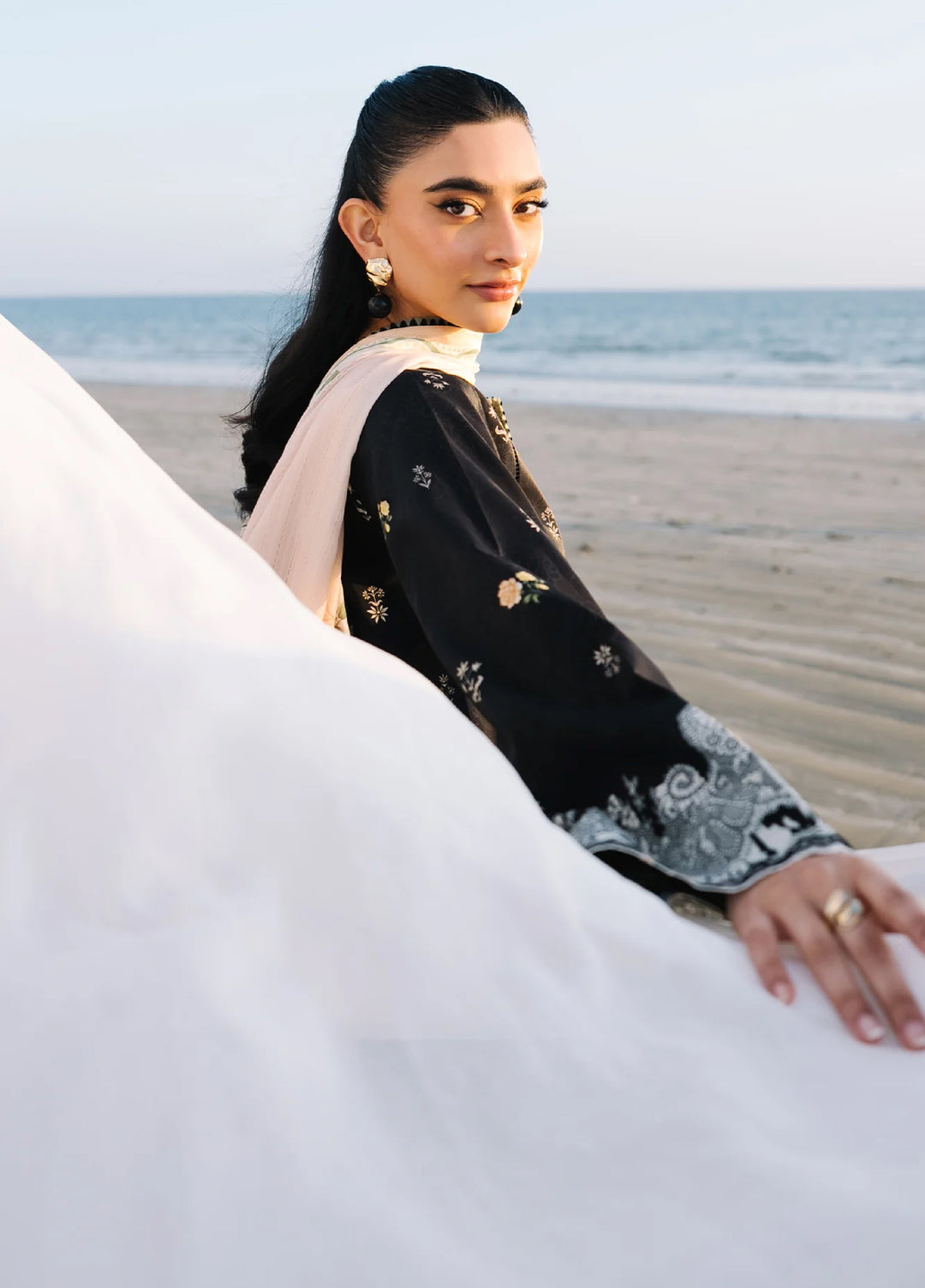 Afsanah by Seran Unstitched Embroidered Lawn 3 Piece Suit SN26UAVII D1-ESMA - Summer Collection