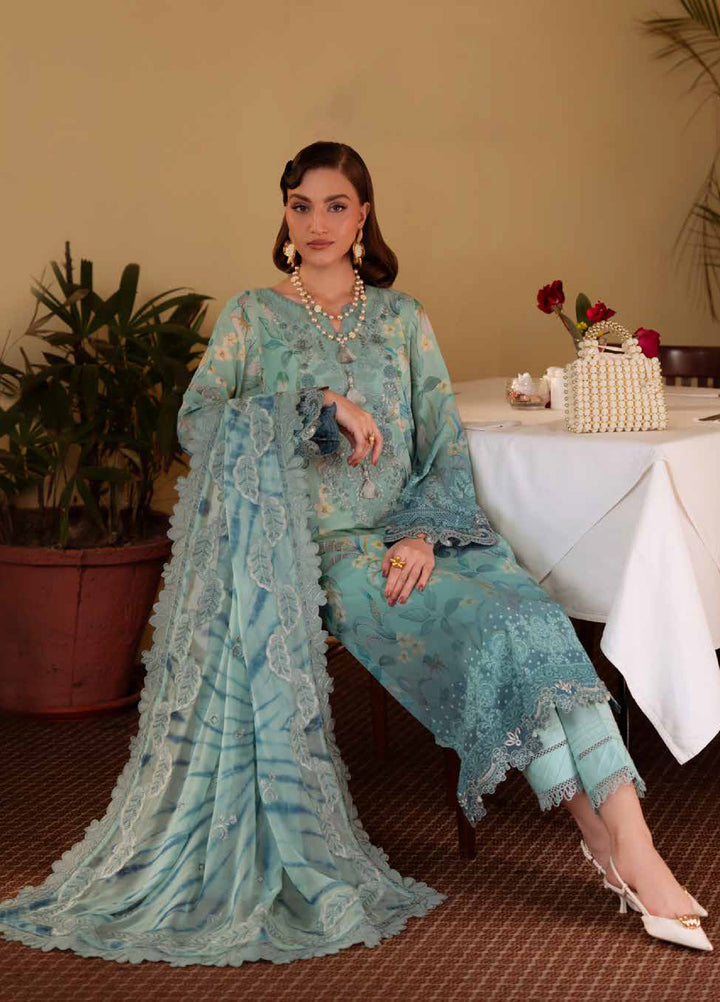 Maya by Nureh Unstitched Embroidered Swiss Lawn 3 Pcs Suit NU26UM NS-160 - Summer Collection