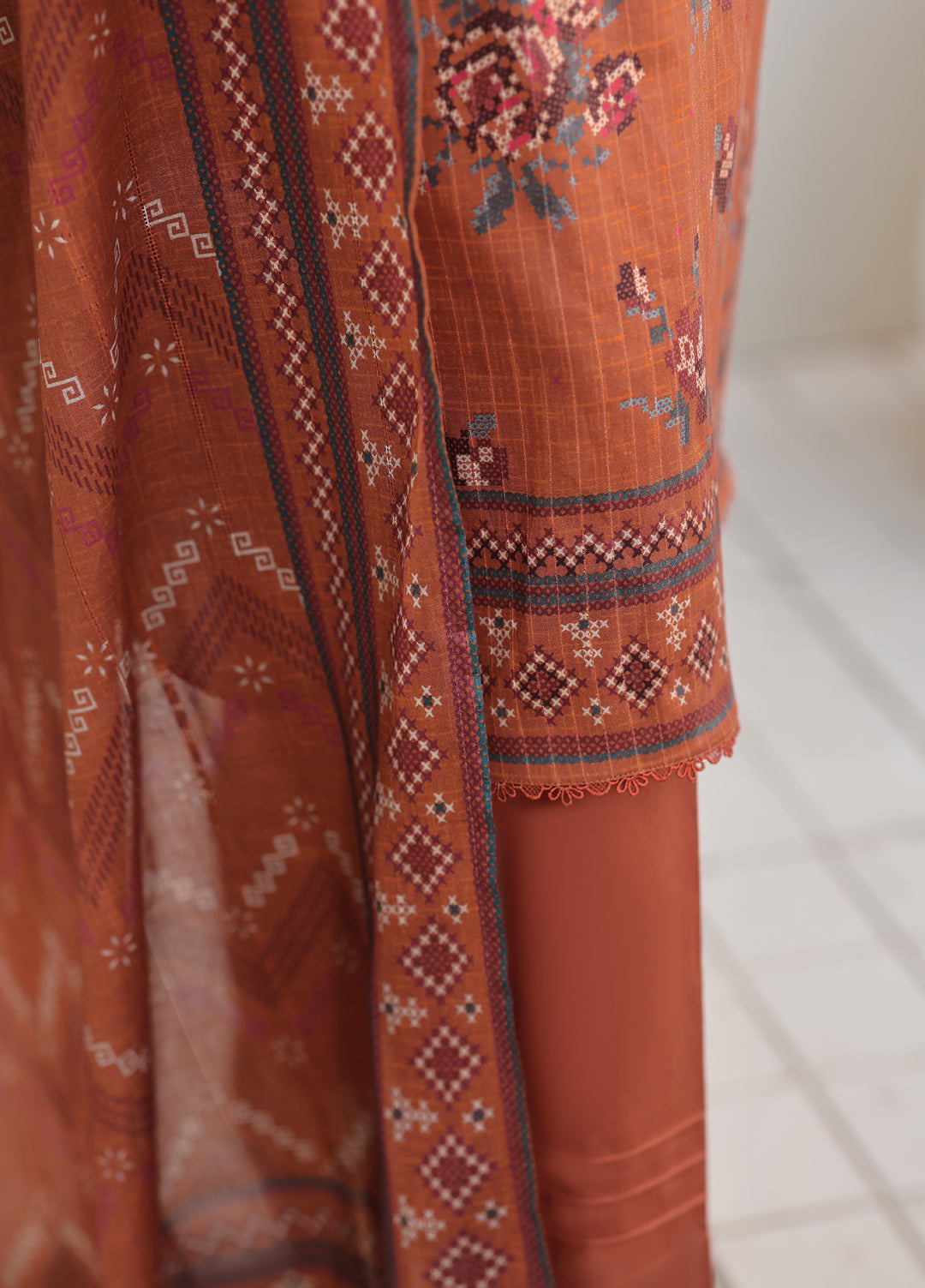 Nayab by HZ Textiles Unstitched Printed Cotton Lawn 3 Piece Suit HZ28UN NPC-08 - Casual Collection