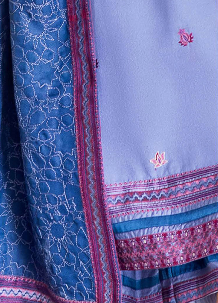 Symphony Hemline by Mushq Unstitched Karandi Embroidered 3 Piece MU25SK River Hush - Winter Collection