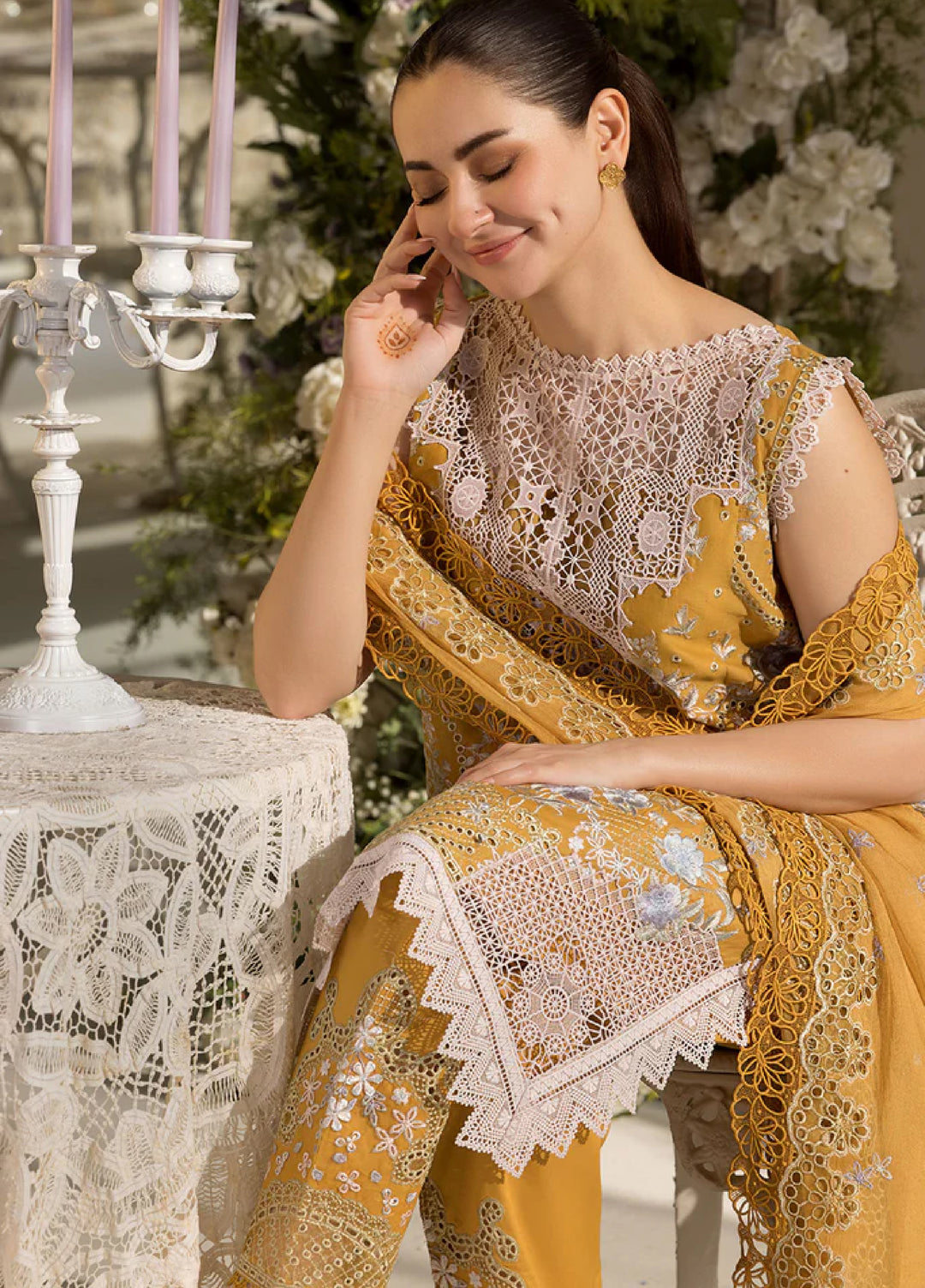 Sobia Nazir Embroidered Lawn Suit Unstitched 3 Piece SN25LL D-6B - Summer Collection