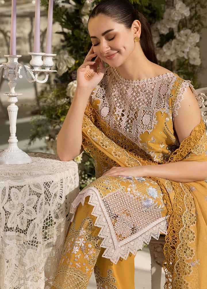 Sobia Nazir Embroidered Lawn Suit Unstitched 3 Piece SN25LL D-6B - Summer Collection