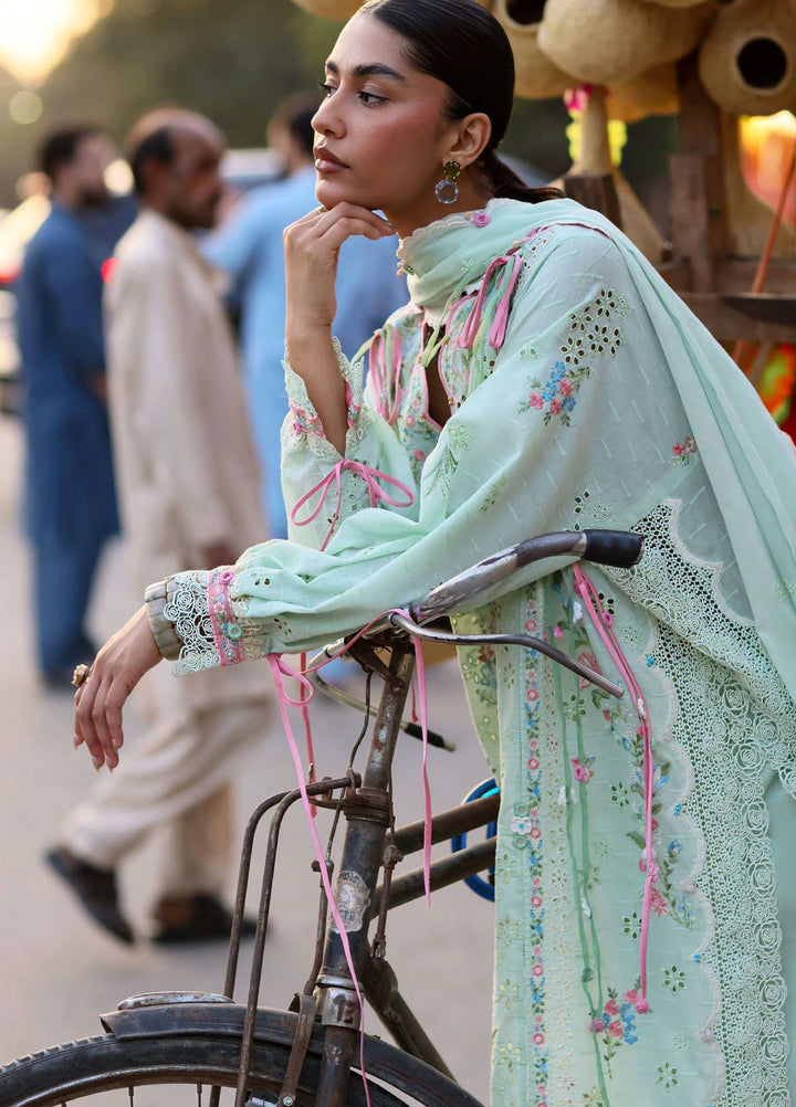 Wild Flower by Zaha Unstitched Embroidered Lawn 3 Piece Suit ZK26UWL ZF26-12 Jade Vine Reverie - Festive Collection