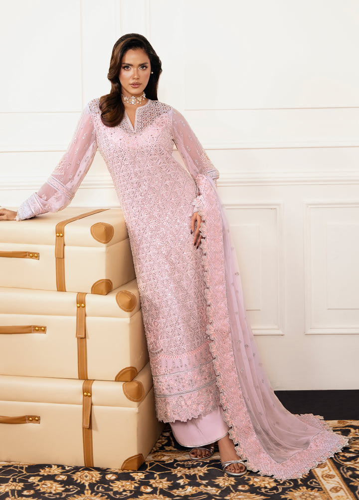 Check In by Zarizaa Embroidered Chiffon 3 Piece Suit ZZ26UCI PRISM - Festive Collection