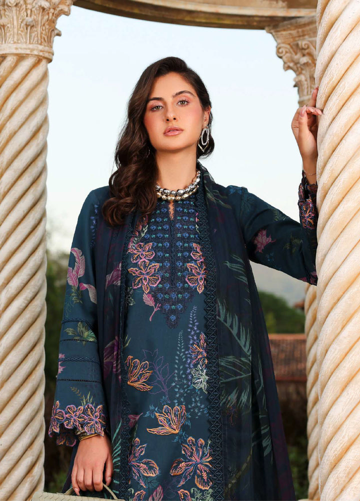 Florence by Rang Rasiya Unstitched Embroidered Lawn 3 Piece Suit RR26UFL Eshal - Summer Collection