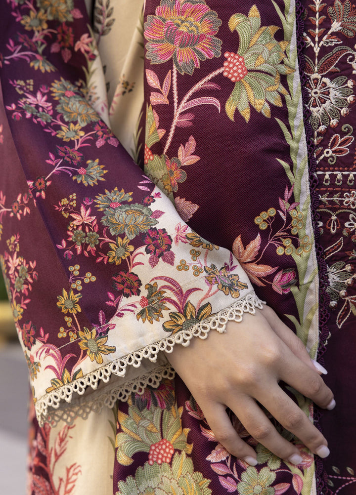 Meerak Women Pret Premium Embroidered Linen 3 Piece Vionna - Winter Collection