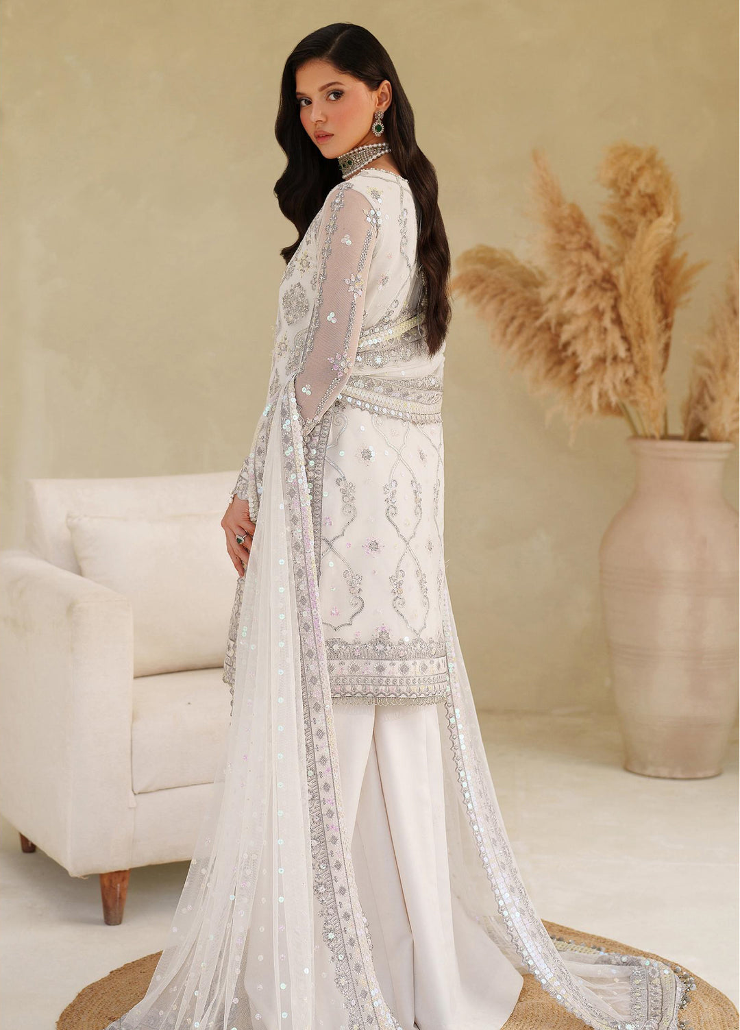 Meesa by Zarif Unstitched Net Embroidered Suits 3 Piece ZAF25MF ZRF-ML-01 MEEHAR - Winter Collection