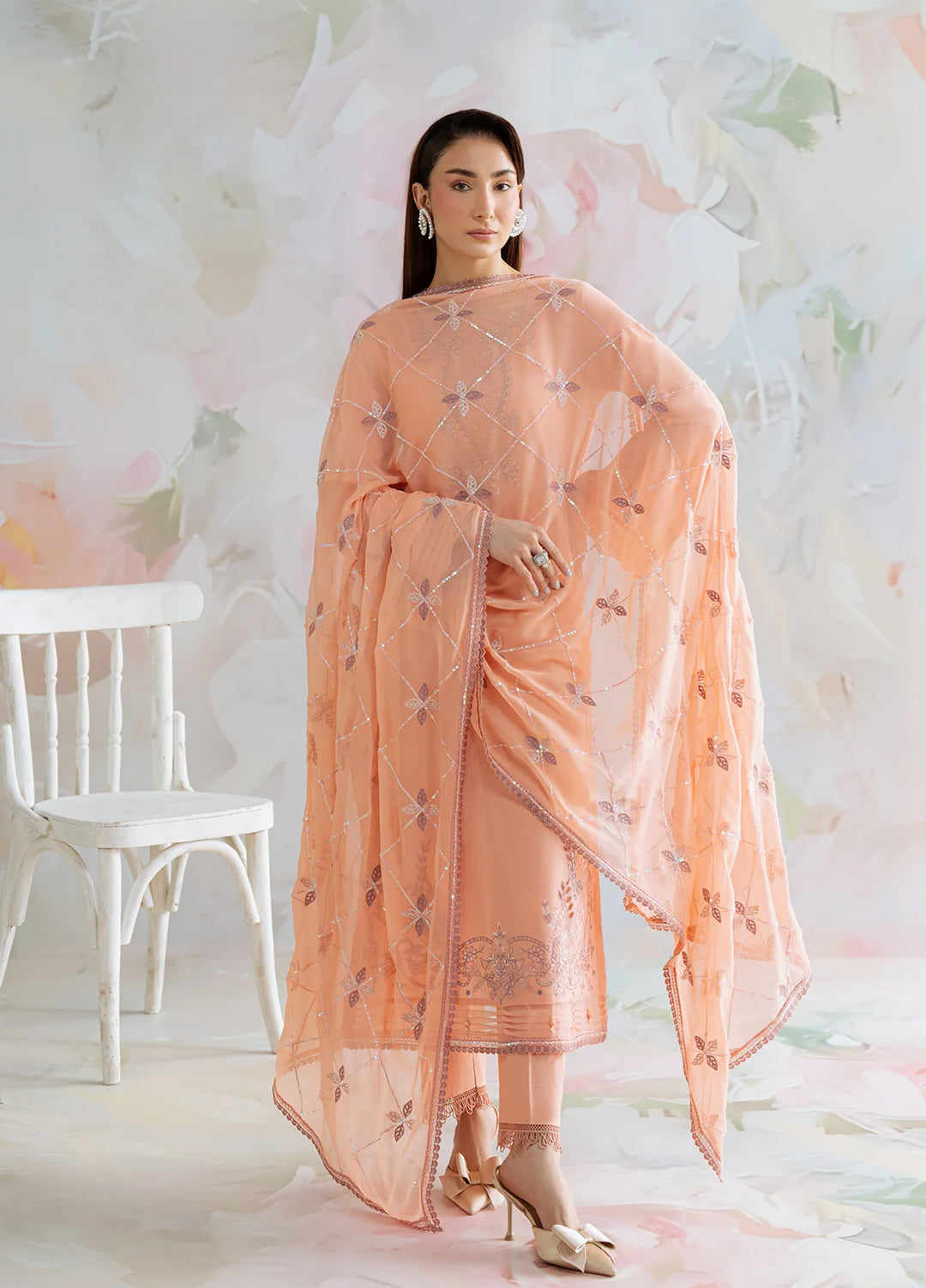 Core by Daria Clothing Unstitched Embroidered Lawn 3 Piece Suit DC26UCL DA-75 - Summer Collection