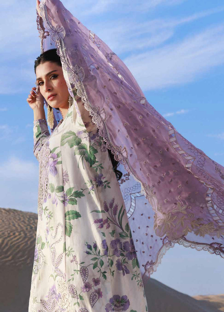 Aman by Nureh Unstitched Embroidered Luxury Lawn 3 Piece Suit NU26UA NE-231 - Festive Collection
