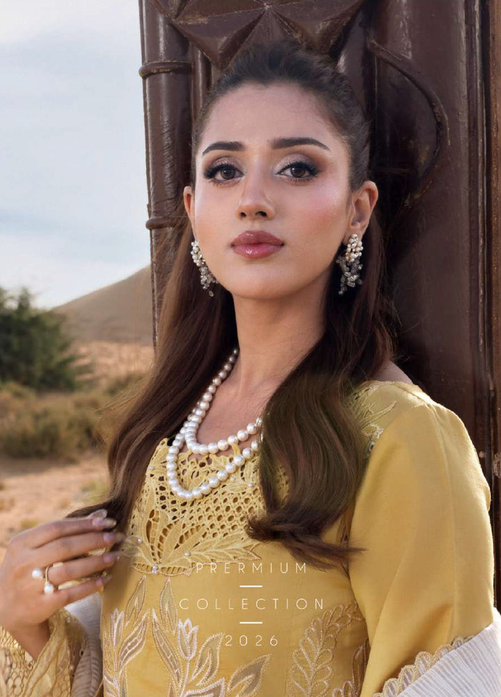 Rang Rasiya Premium Unstitched Embroidered Lawn 3 Piece Suit RR26UP D-6 Hoorain - Festive Collection