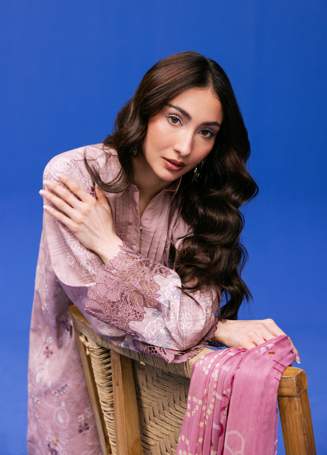 Zync by Florent Unstitched Embroidered Printkari Lawn 3 Piece Suit FL26UZP FZ-5A - Summer Collection